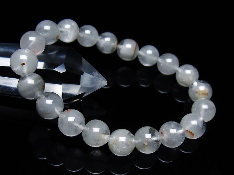 ガーデン水晶ファントムブレスレット 10mm [T676-1968] 1枚目