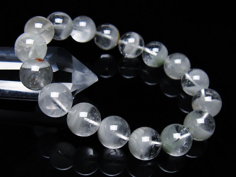 ガーデン水晶ファントムブレスレット 12mm [T676-1980] 1枚目