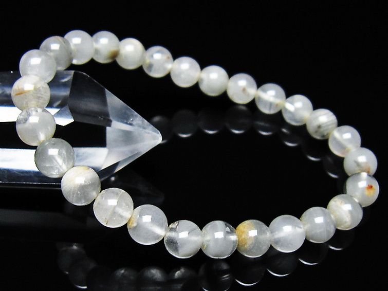 ガーデン水晶ファントムブレスレット 7mm [t676-2189] 1枚目