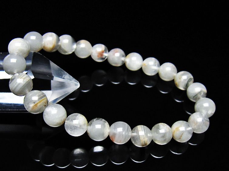ガーデン水晶ファントムブレスレット 8mm [t676-2193] 1枚目