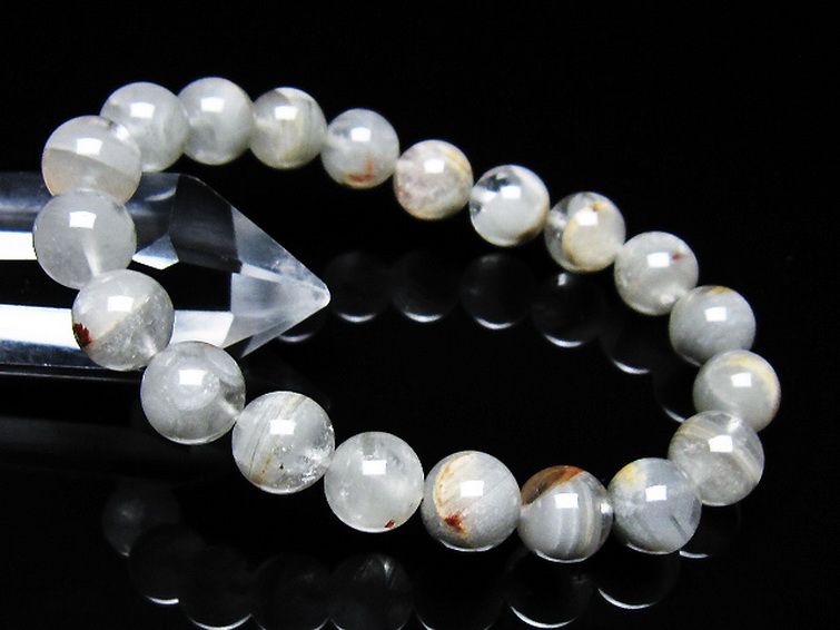 ガーデン水晶ファントムブレスレット 10mm [t676-2209] 1枚目