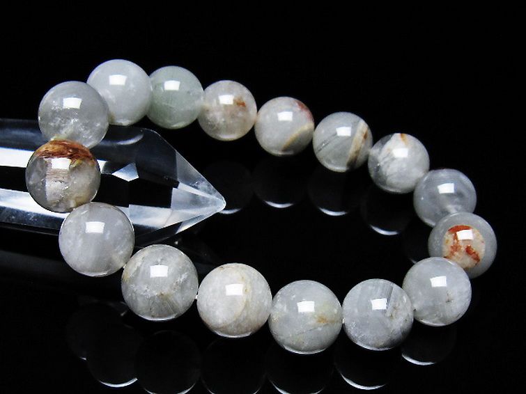 ガーデン水晶ファントムブレスレット 13mm [t676-2224] 1枚目