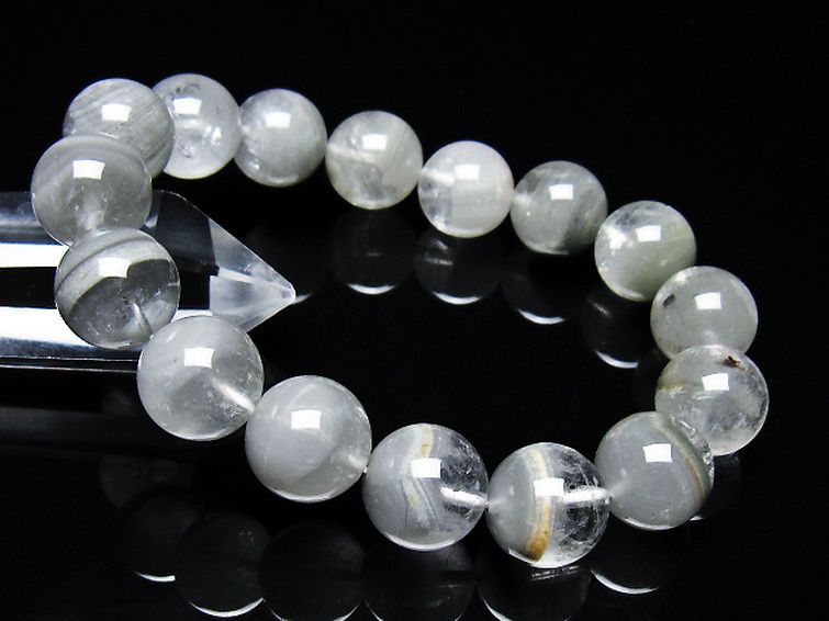 ガーデン水晶ファントムブレスレット 13mm [t676-2230] 1枚目