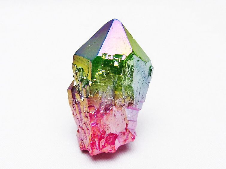 オーラ水晶 オーラクリスタル カテドラルライブラリー 原石(レインボー)[T693-4828] 1枚目