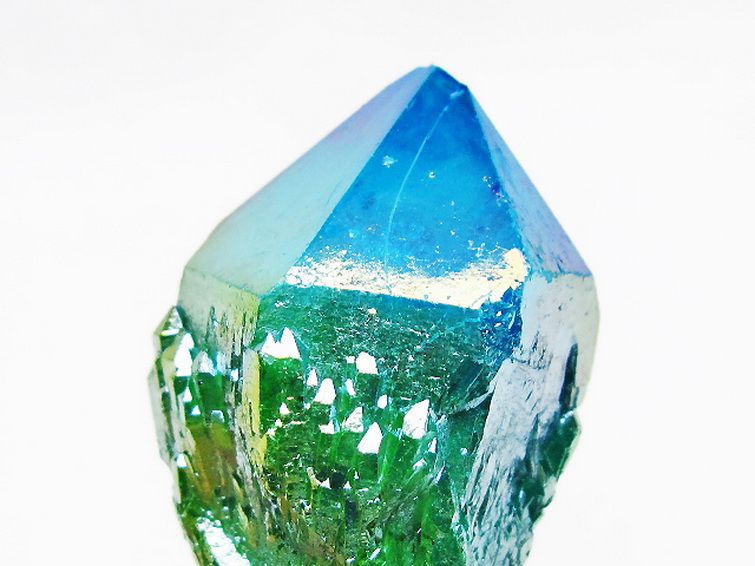 オーラ水晶 オーラクリスタル カテドラルライブラリー 原石 (グリーン)[T693-4924] 3枚目