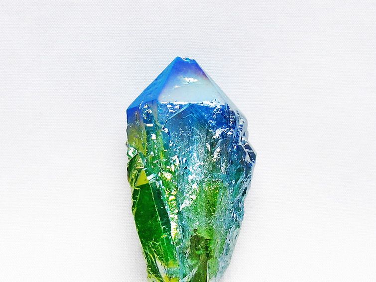 オーラ水晶 オーラクリスタル カテドラルライブラリー 原石 (グリーン)[T693-4941] 2枚目