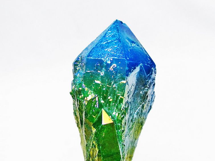 オーラ水晶 オーラクリスタル カテドラルライブラリー 原石 (グリーン)[T693-4941] 3枚目