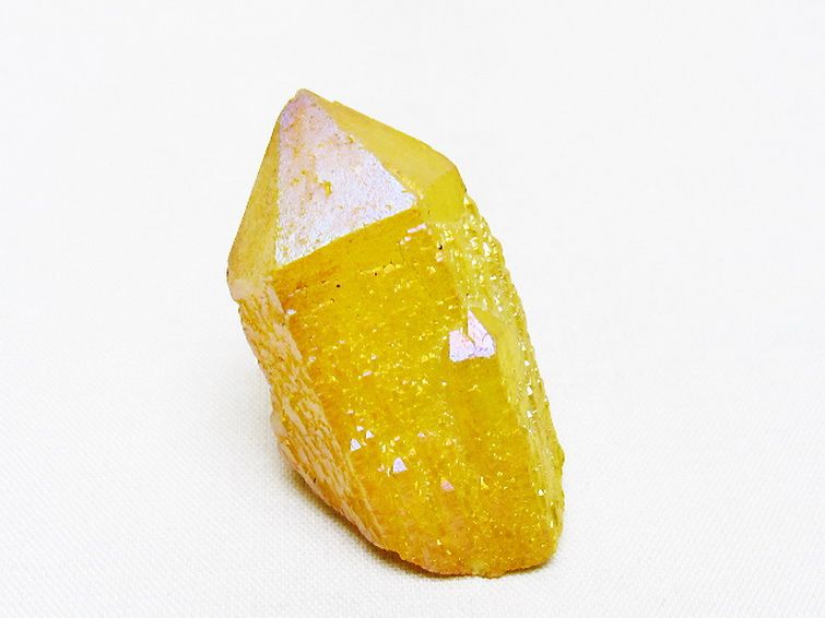 オーラ水晶 オーラクリスタル カテドラルライブラリー 原石 (イエロー)[T693-4984] 1枚目
