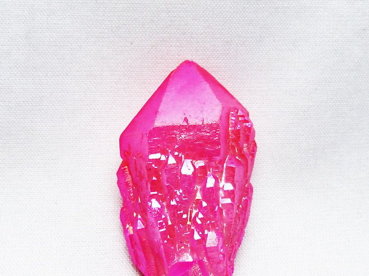 オーラ水晶 オーラクリスタル カテドラルライブラリー 原石 (ローズ)[T693-5030] 2枚目