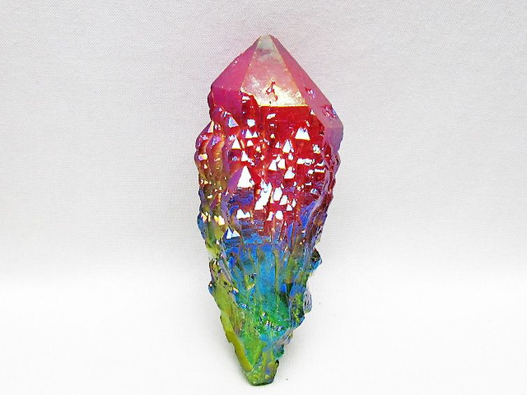 オーラ水晶 オーラクリスタル カテドラルライブラリー 原石(レインボー)[T693-5088] 1枚目