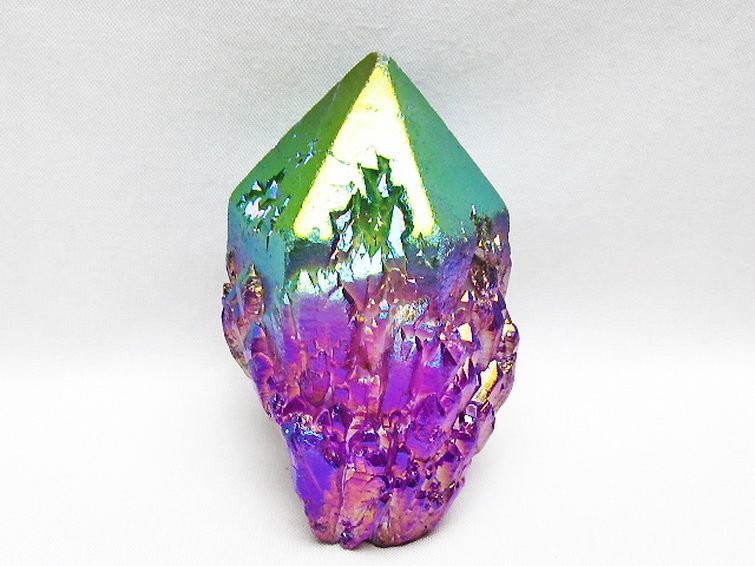 オーラ水晶 オーラクリスタル カテドラルライブラリー 原石(レインボー)[T693-5094] 1枚目