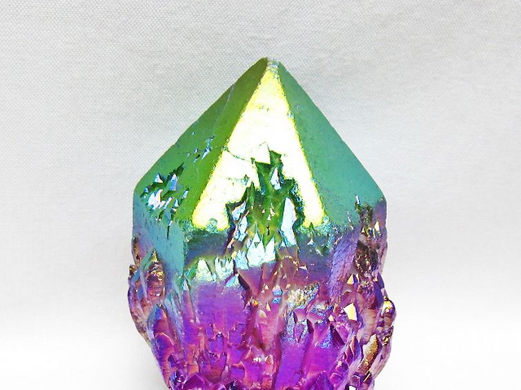 オーラ水晶 オーラクリスタル カテドラルライブラリー 原石(レインボー)[T693-5094] 2枚目