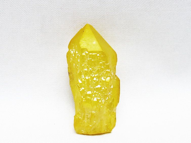 オーラ水晶 オーラクリスタル カテドラルライブラリー 原石 (イエロー)[T693-5209] 1枚目