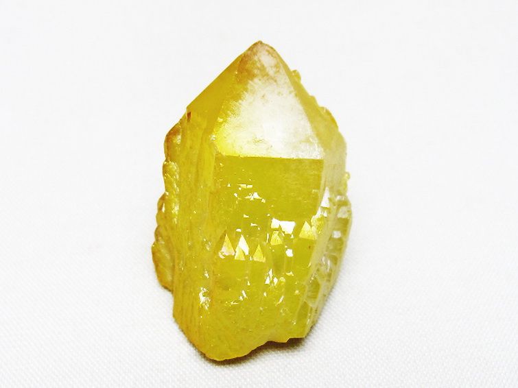 オーラ水晶 オーラクリスタル カテドラルライブラリー 原石 (イエロー)[T693-5211] 1枚目