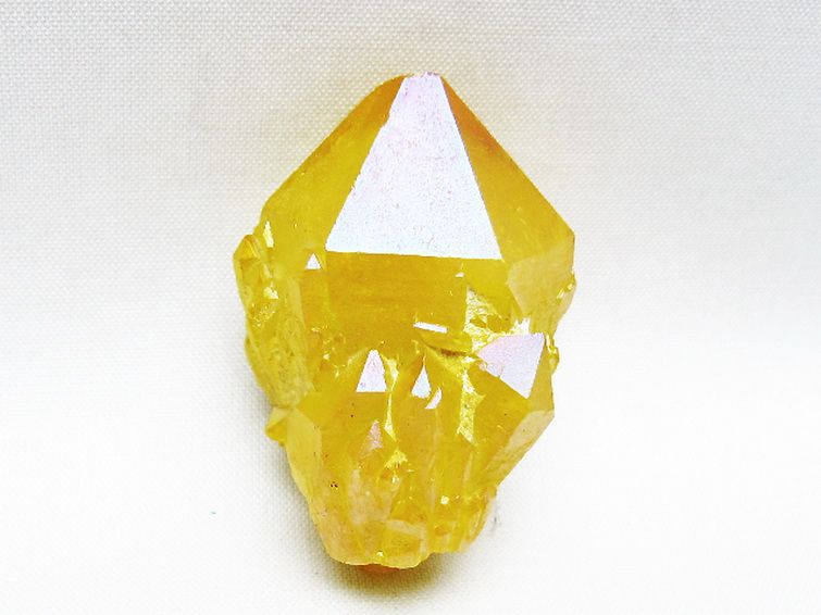 オーラ水晶 オーラクリスタル カテドラルライブラリー 原石 (イエロー)[T693-5214] 1枚目