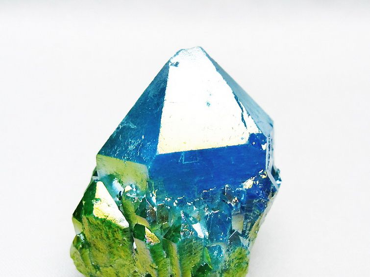 オーラ水晶 オーラクリスタル カテドラルライブラリー 原石 (グリーン)[T693-5283] 3枚目