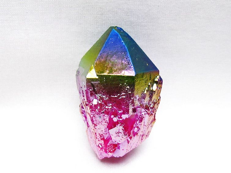 オーラ水晶 オーラクリスタル カテドラルライブラリー 原石(レインボー) [t693-5980] 1枚目
