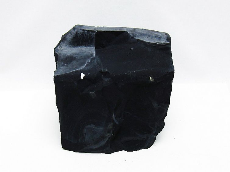 1.4Kg北海道上ノ国町産 ブラックシリカ原石[T694-5070] 1枚目