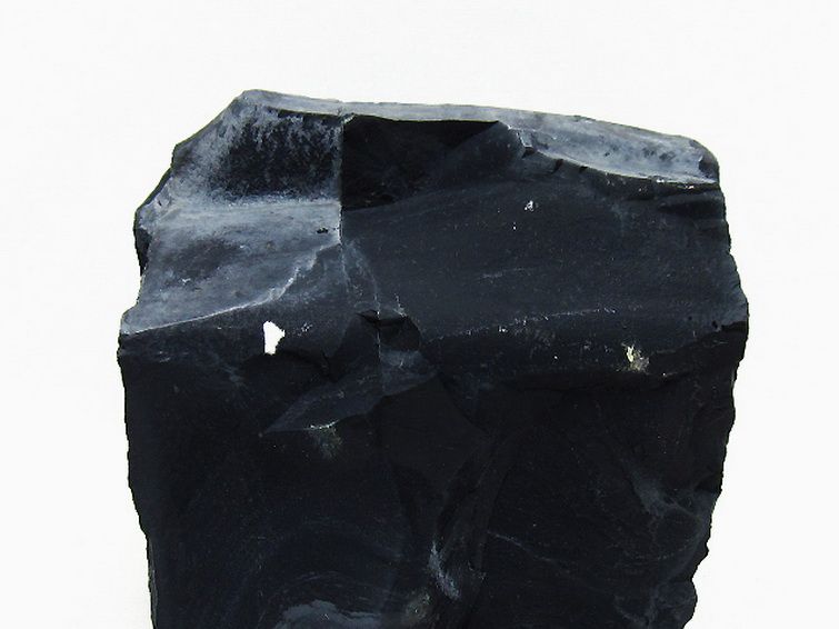 1.4Kg北海道上ノ国町産 ブラックシリカ原石[T694-5070] 2枚目