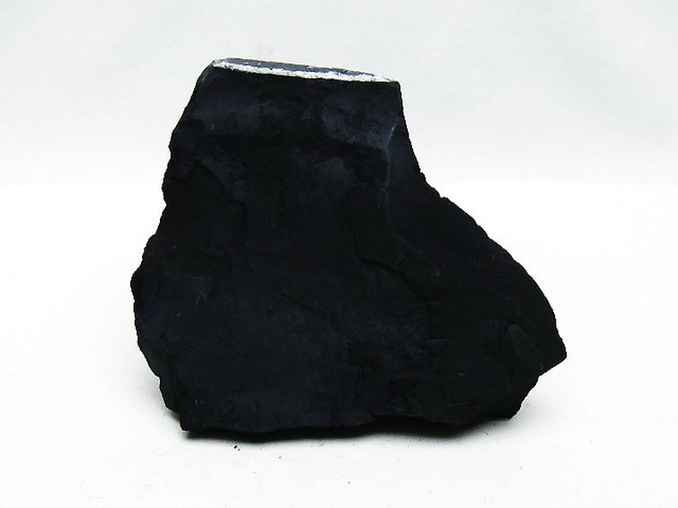 北海道上ノ国町産 ブラックシリカ原石[T694-5106] 1枚目
