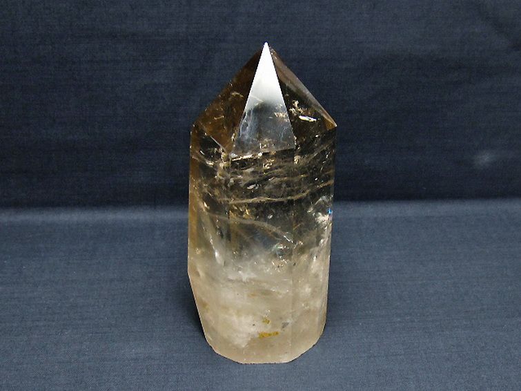 虹入りライトニング水晶ガーデン水晶六角柱 [t705-7633] 1枚目