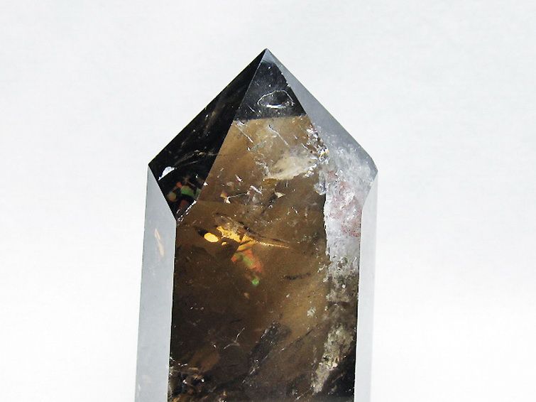 ライトニング水晶ガーデン水晶六角柱 [t705-7644]