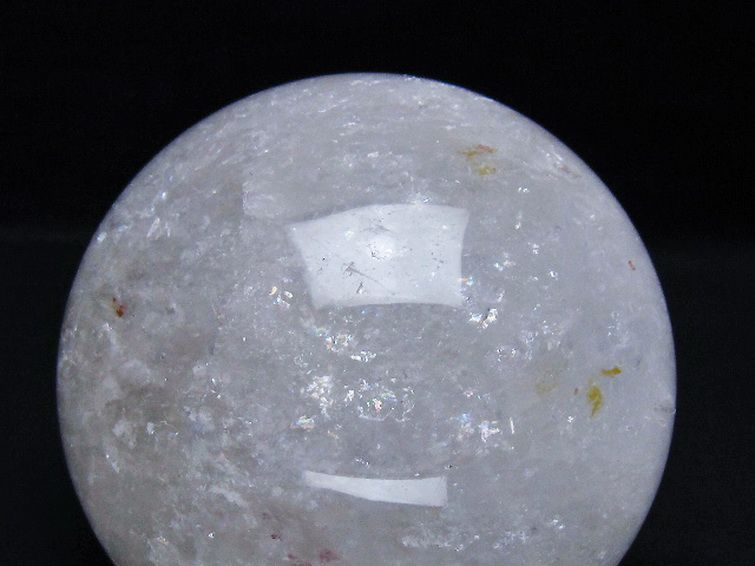 1.7Kg虹入りヒマラヤ水晶丸玉 110mm [T718-3416] 2枚目