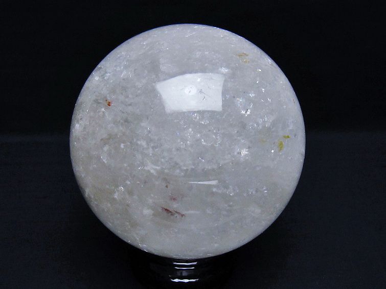 1.7Kg虹入りヒマラヤ水晶丸玉 110mm [T718-3416] 3枚目