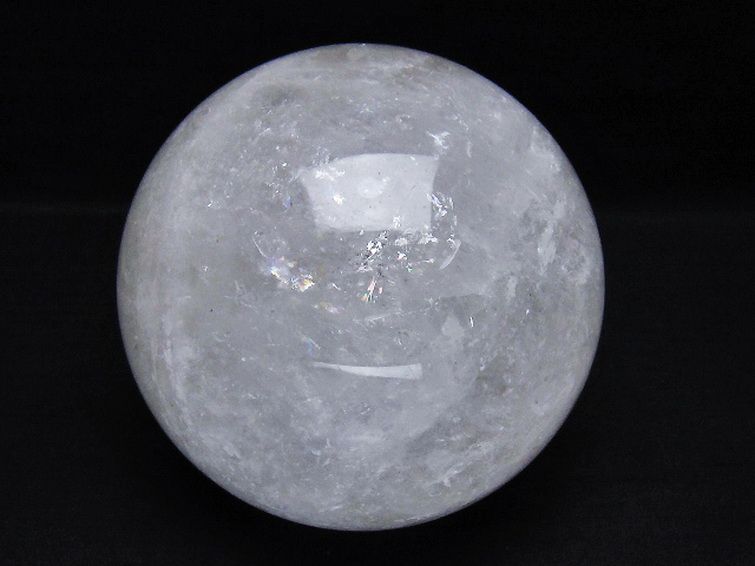 2.1Kg虹入りヒマラヤ水晶丸玉 120mm [T718-3439] 1枚目