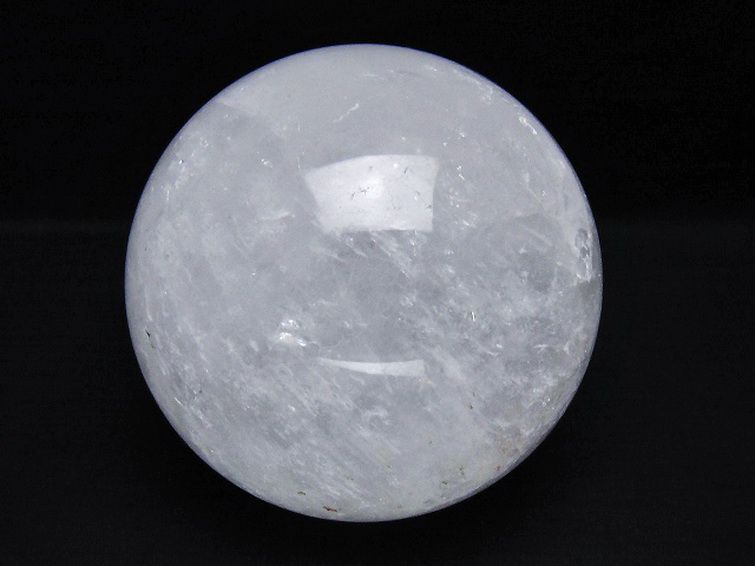 2.2Kg虹入りヒマラヤ水晶丸玉 120mm [T718-3442] 1枚目