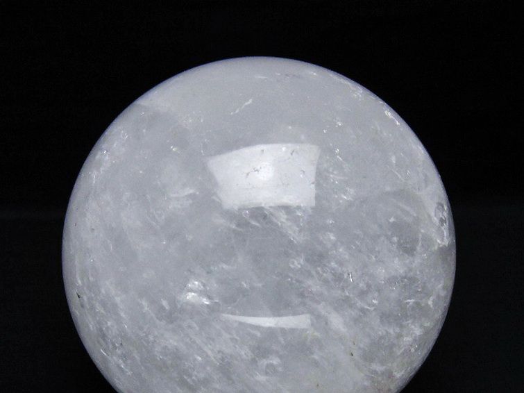 2.2Kg虹入りヒマラヤ水晶丸玉 120mm [T718-3442] 2枚目