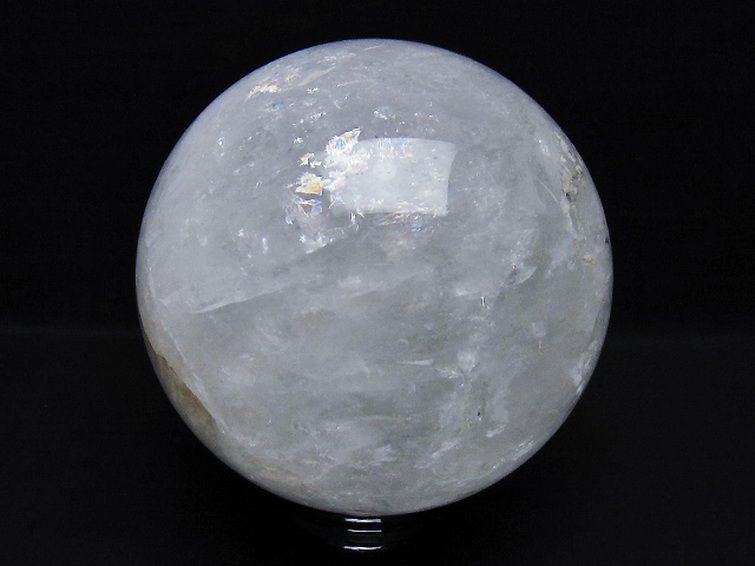 2.7Kg虹入りヒマラヤ水晶丸玉 130mm [T718-3455] 3枚目