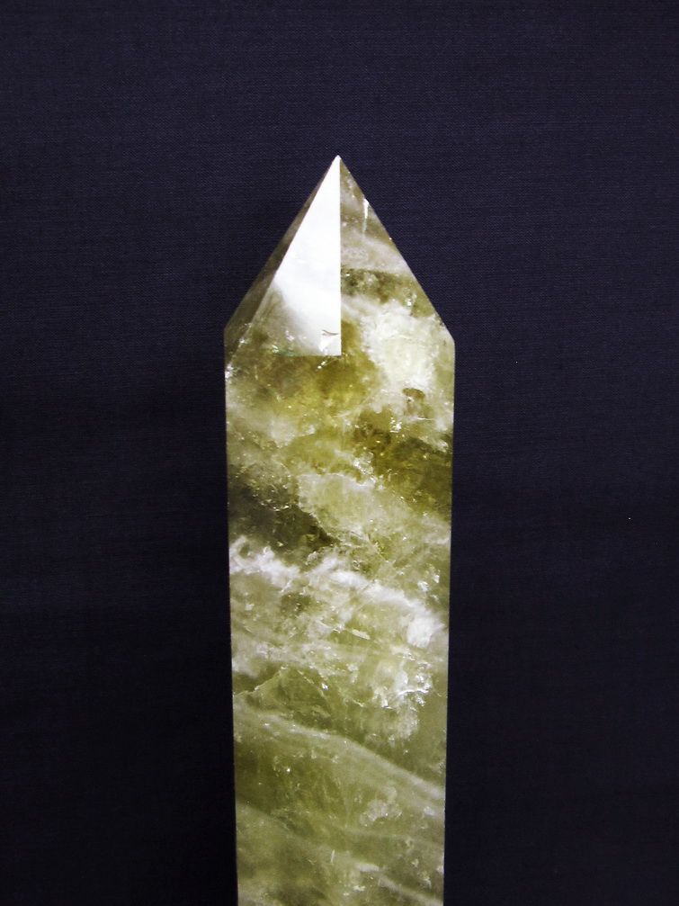 1.3Kg天然石 シトリン水晶六角柱[T719-3821] 2枚目