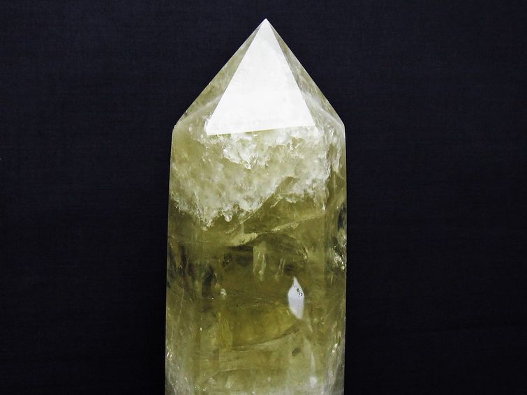 3.2Kg虹入りシトリン水晶六角柱[T719-4960] 3枚目