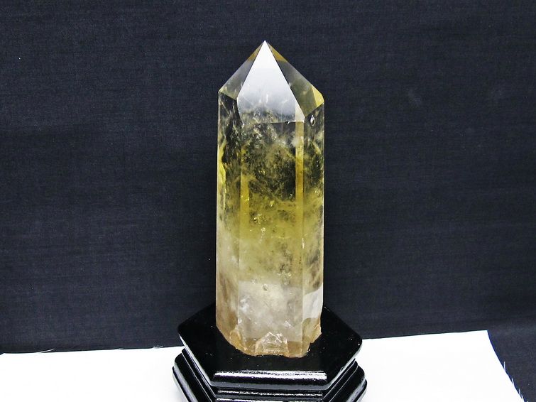 シトリン水晶六角柱[T719-4969] 1枚目