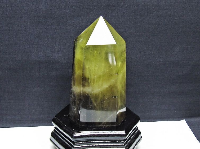 シトリン水晶六角柱[T719-5041] 1枚目