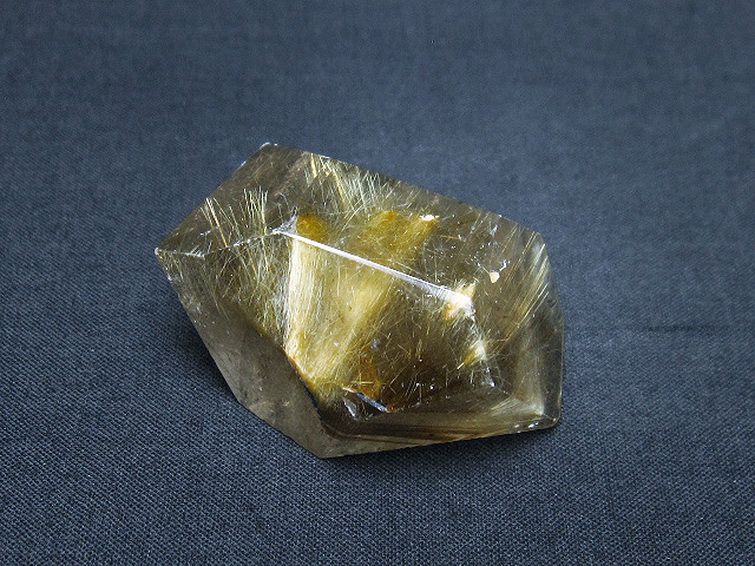 ゴールドタイチンルチル原石[T725-2399] 1枚目
