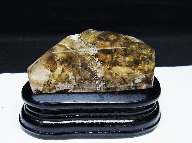 金針ルチル水晶 ガーデン入り 原石[T725-2631] 1枚目