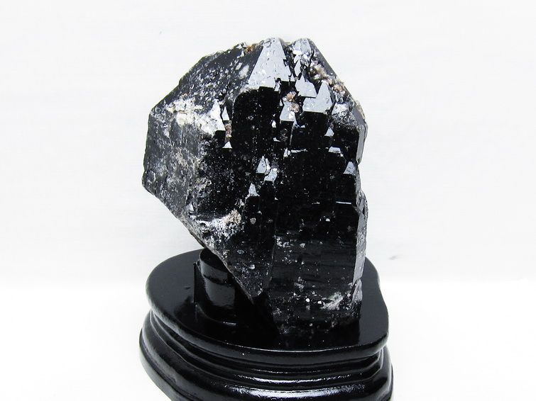 1.2Kg山東省産 モリオン 純天然 黒水晶 原石[T728-2390] 1枚目
