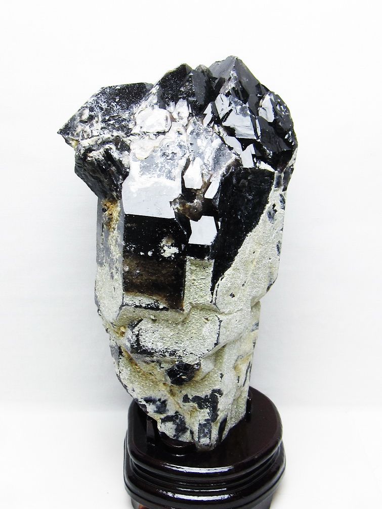 5.6Kg山東省産 モリオン 純天然 黒水晶 クラスター[T728-2408] 1枚目