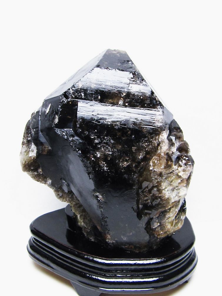 4.3Kgモリオン 純天然 黒水晶 カテドラルライブラリー水晶原石[T735-3752] 1枚目