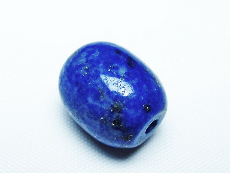 ラピスラズリ バレル型 ビーズ [t74-3759] 3枚目