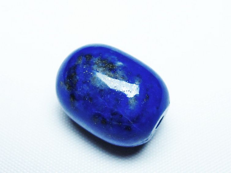 ラピスラズリ バレル型 ビーズ [t74-3857] 3枚目