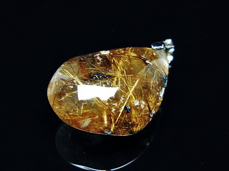 ゴールドタイチンルチルペンダント[T741-2104] 3枚目