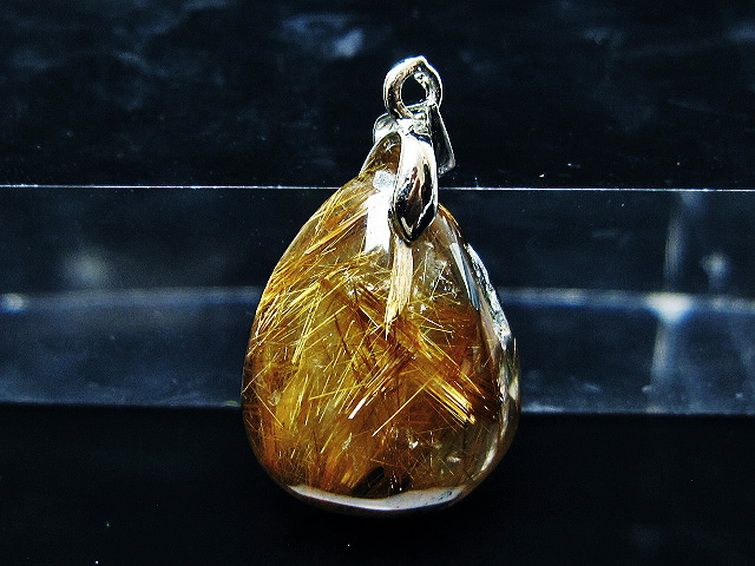 ゴールドタイチンルチルペンダント[T741-2118] 1枚目