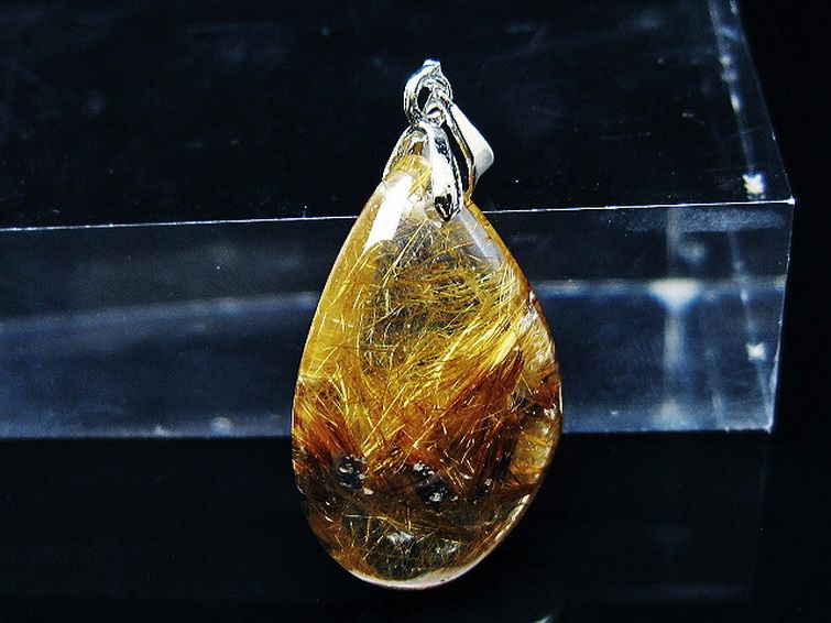 ゴールドタイチンルチルペンダント[T741-2178] 1枚目