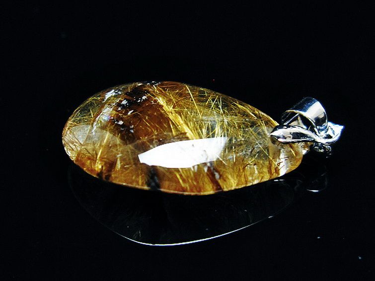 ゴールドタイチンルチルペンダント[T741-2178] 3枚目