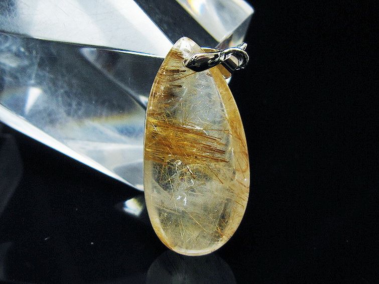 ゴールドタイチンルチルペンダント[T741-2195] 1枚目