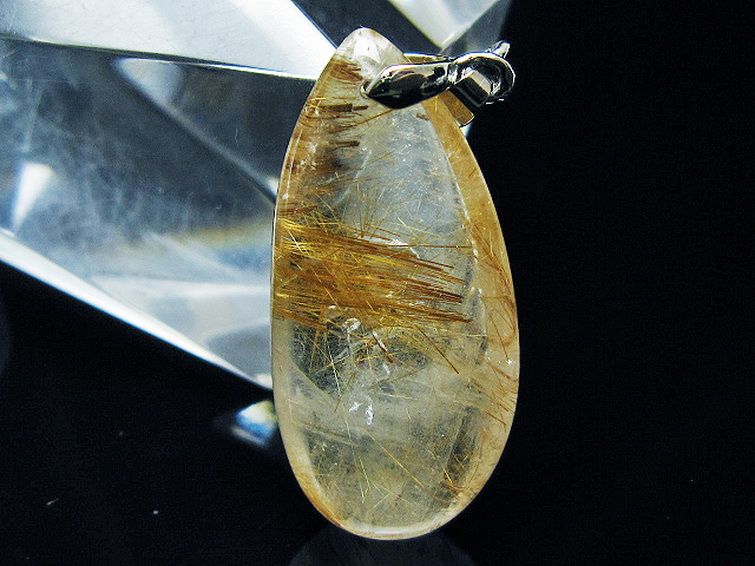 ゴールドタイチンルチルペンダント[T741-2195] 2枚目