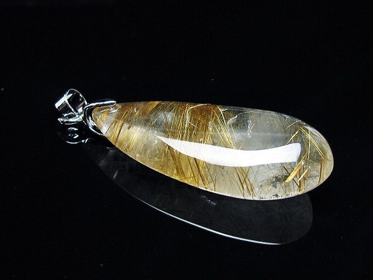 ゴールドタイチンルチルペンダント[T741-2195] 3枚目